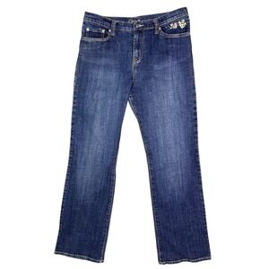 Lena Women's Size 10 Blue Denim Bootcut Jeans Mid Rise/Stretch